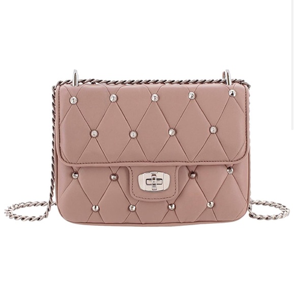 Miu Miu Calf-Skin Studded Chain Bag - Picture 2 of 5